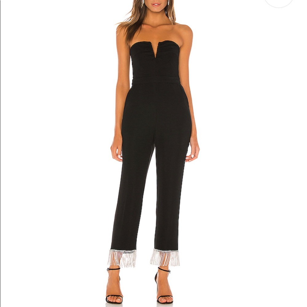 NBD x Revolve Vista Jumpsuit in Midnight Black